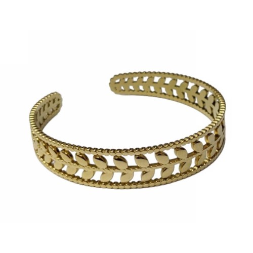 Kostibas 1513-962X, Βραχιόλι, Χειροπέδα, Ατσάλι, Χρυσό