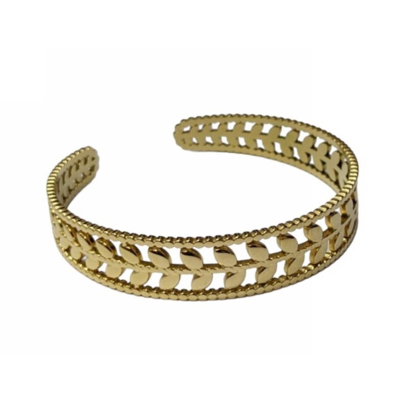 Kostibas 1513-962X, Βραχιόλι, Χειροπέδα, Ατσάλι, Χρυσό