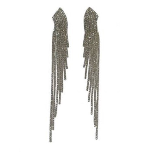 Kostibas 3021-224A, Σκουλαρίκια, Στρας, Λευκό