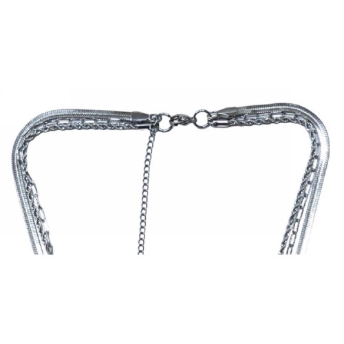 Kostibas 1013-880A1, Κολιέ, Ατσάλι μιξ, Λευκό 