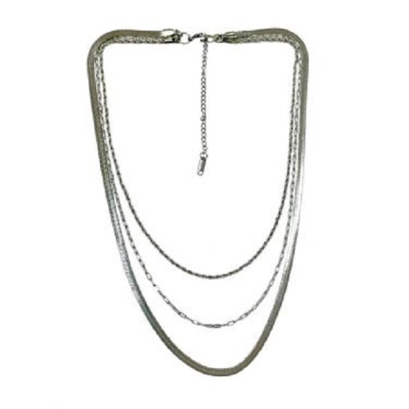 Kostibas 1013-880A1, Κολιέ, Ατσάλι μιξ, Λευκό 