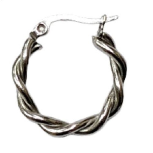 Kostibas 3113-676A, Σκουλαρίκια κρίκοι, Ατσάλι, Ασημί