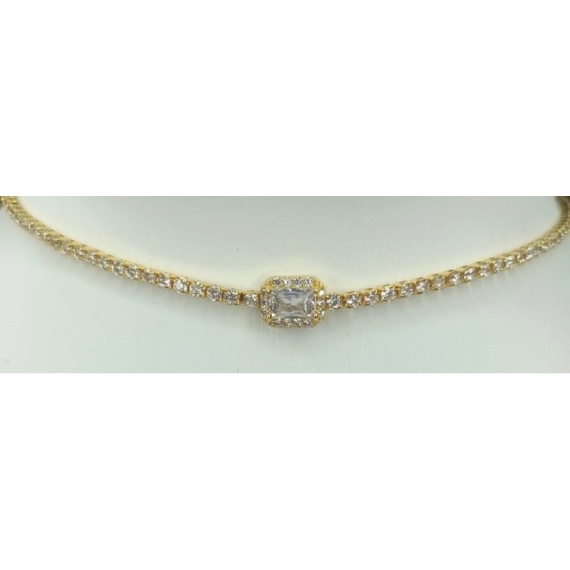 Kostibas 1012-929XL, Κολιέ, Στρας, Χρυσό 