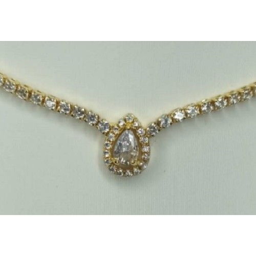 Kostibas 1012-928XL, Κολιέ, Στρας, Μεταλλικό, Χρυσό 