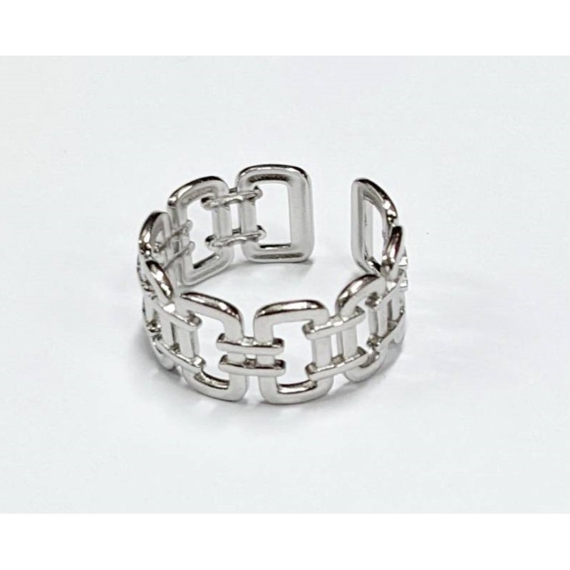 Kostibas 2513-321A8, Δαχτυλίδι, Ατσάλι, Ασημί