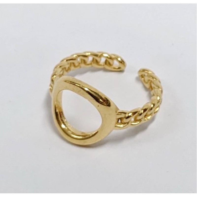 Kostibas 2513-333X8, Δαχτυλίδι, Ατσάλι, Χρυσό