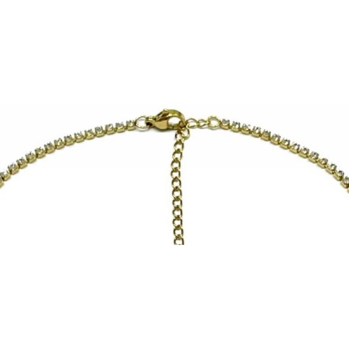 Kostibas 1013-917X1, Κολιέ, Ατσάλι, Στρας, Χρυσό