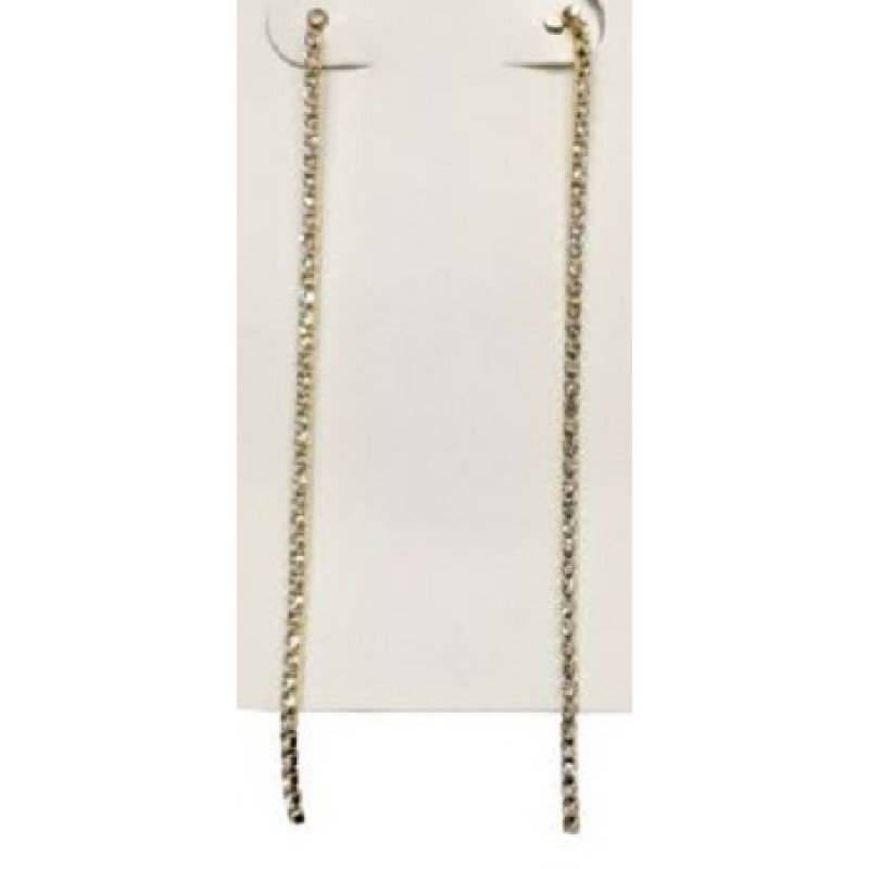 Kostibas 3013-971XL, Σκουλαρίκια, Ατσάλι, Στρας, Χρυσό