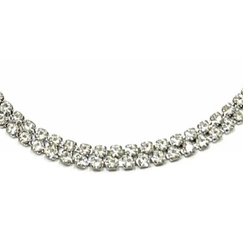 Kostibas 1513-917A2, Βραχιόλι, Ατσάλι, Στρας, Ασημί