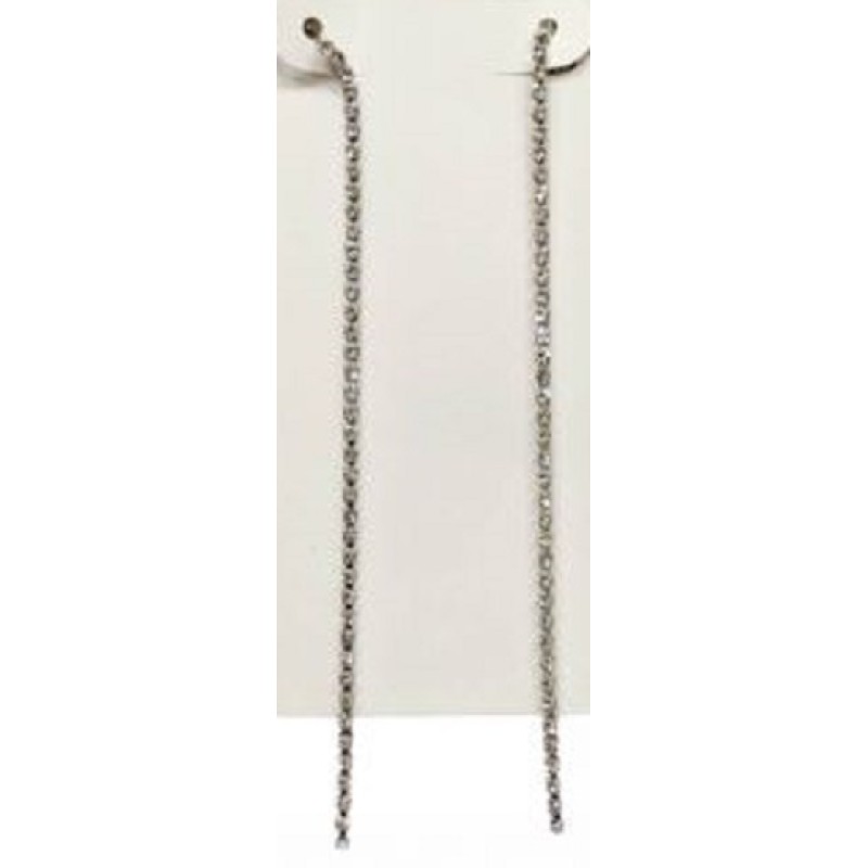 Kostibas 3013-971AL, Σκουλαρίκια, Ατσάλι, Στρας, Χρυσό