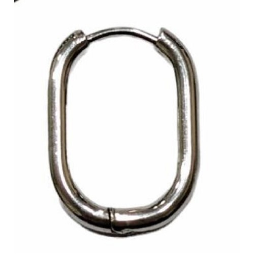 Kostibas 3113-633A, Σκουλαρίκια κρίκοι, Ατσάλι, Λευκό