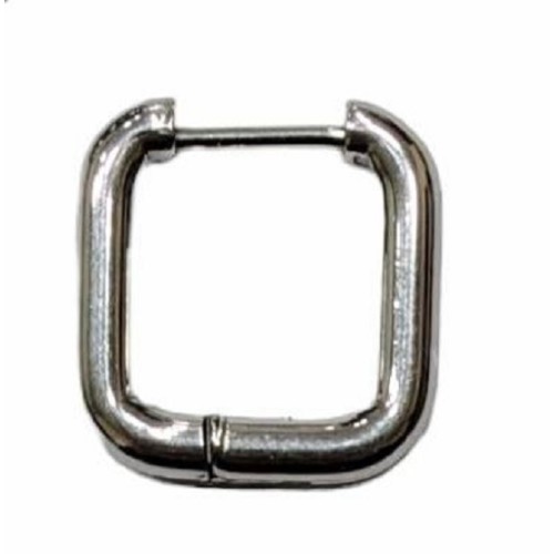 Kostibas 3113-631A, Σκουλαρίκια κρίκοι, Ατσάλι, Λευκό