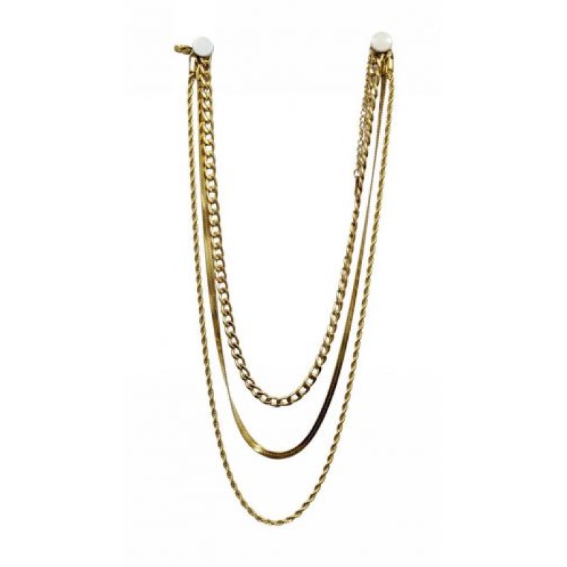 Kostibas 1013-880X3, Κολιέ, Ατσάλι μιξ, Χρυσό