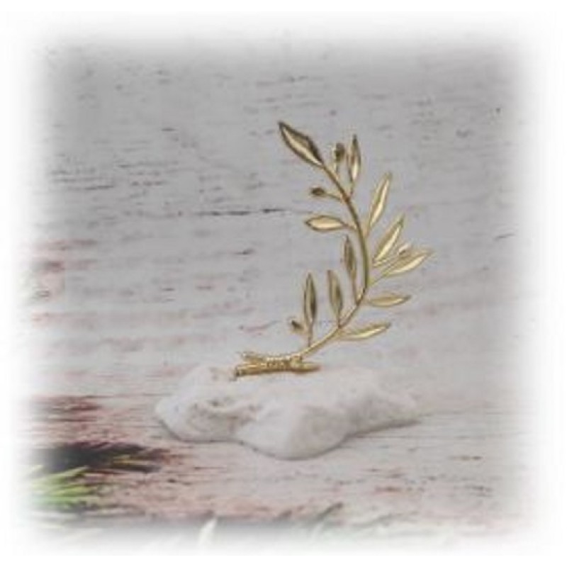 Kostibas 6714-102XY, Γούρι Χριστουγεννιάτικο, Πέτρα, Χρυσαφί