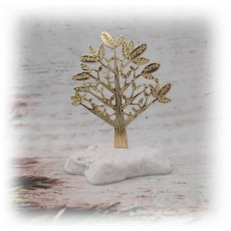 Kostibas 6714-101XY, Γούρι Χριστουγεννιάτικο, Πέτρα, Χρυσαφί