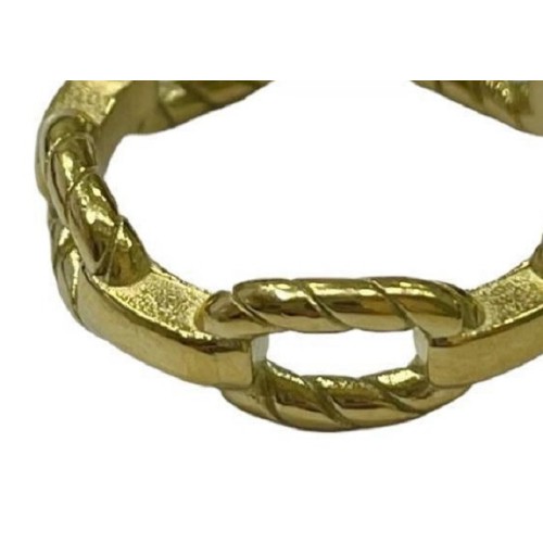 Kostibas 2513-345X, Δαχτυλίδι, Ατσάλι, Χρυσό