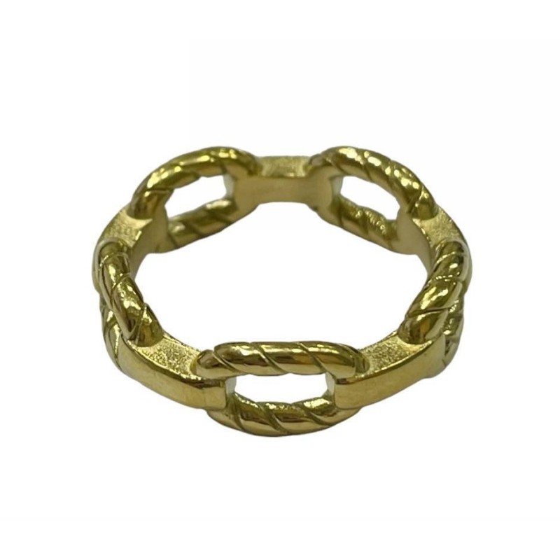 Kostibas 2513-345X, Δαχτυλίδι, Ατσάλι, Χρυσό