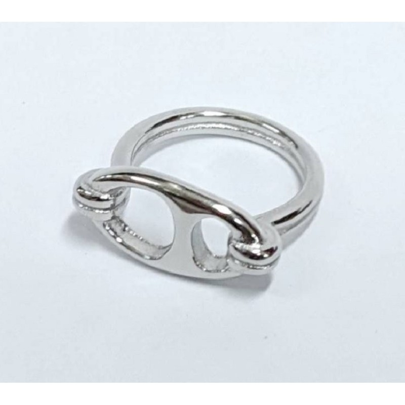 Kostibas 2513-335A, Δαχτυλίδι, Ατσάλι, Ασημί