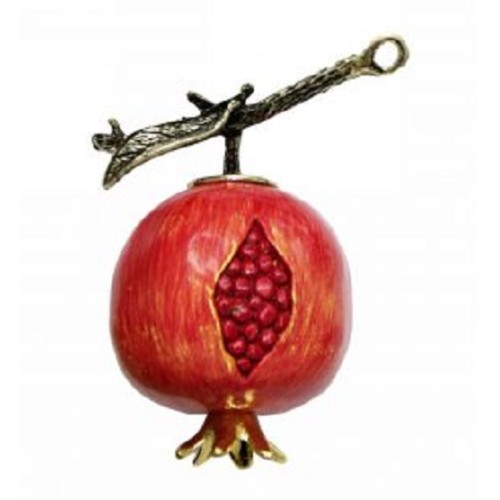 Kostibas 5698-012UY, Διακοσμητικό ρόδι, Κόκκινο και Χρυσαφί