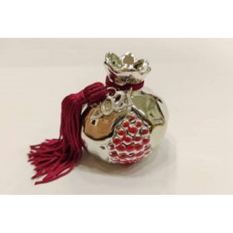 Kostibas 5698-036CA, Διακοσμητικό ρόδι, Ασημί