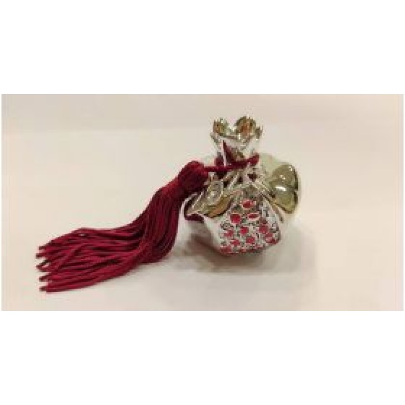 Kostibas 5698-036BA Διακοσμητικό ρόδι, Ασημί