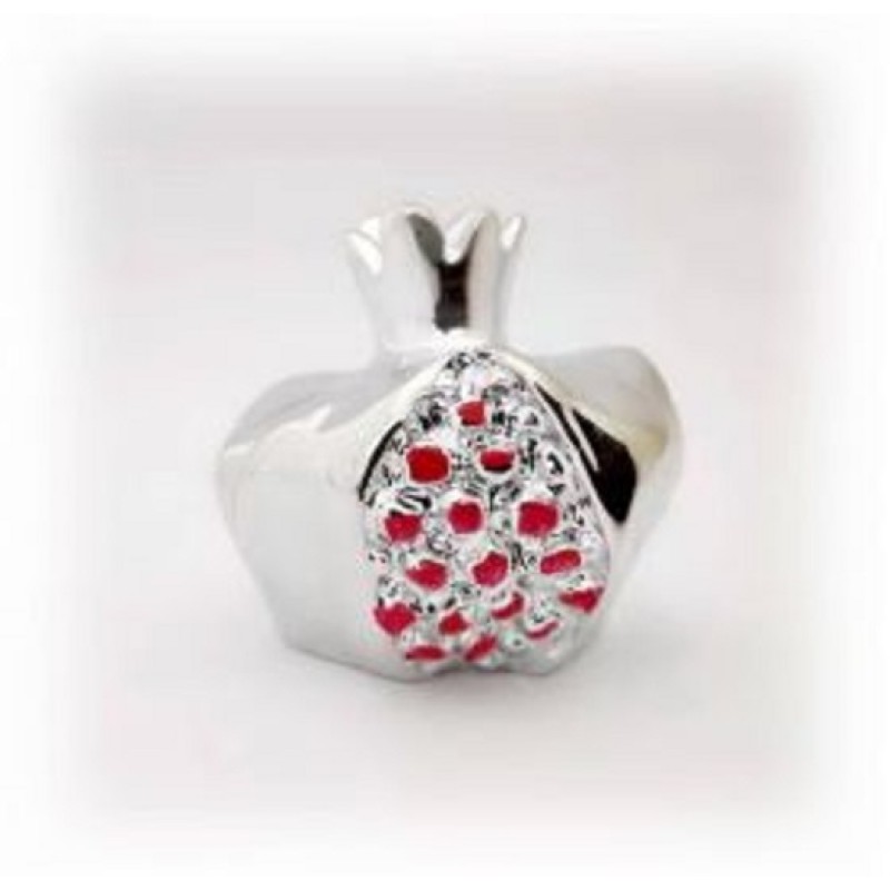 Kostibas 5698-035BA Διακοσμητικό ρόδι, ΤΕ, Ασημί