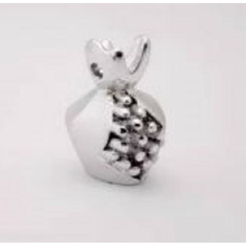 Kostibas 5698-035AA, Διακοσμητικό ρόδι, ΤΕ, Ασημί