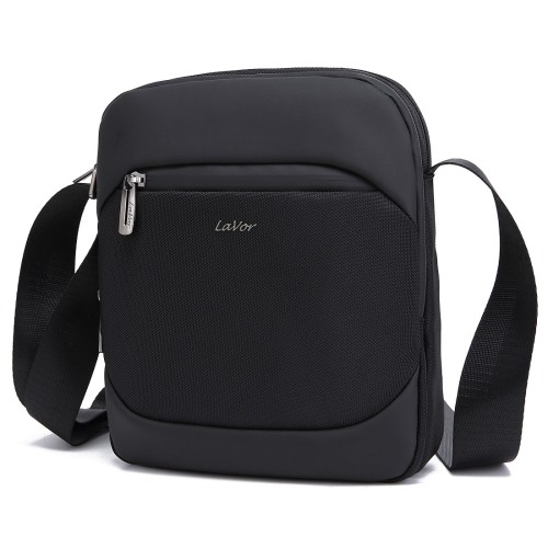 Lavor 1-708, Τσαντάκι Χιαστί, Ύφασμα, Μαύρο