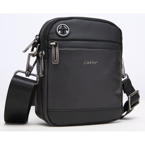 Lavor 1-709, Τσαντάκι Χιαστί, Ύφασμα, Μαύρο