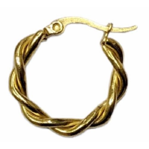 Kostibas 3113-676X, Σκουλαρίκια κρίκοι, Ατσάλι, Χρυσό