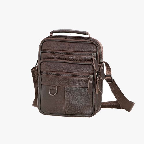 Bartuggi 718-110633, Τσάντα ταχυδρόμου, Δέρμα, Καφέ