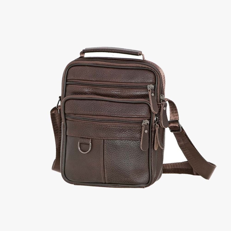 Bartuggi 718-110633, Τσάντα ταχυδρόμου, Δέρμα, Καφέ