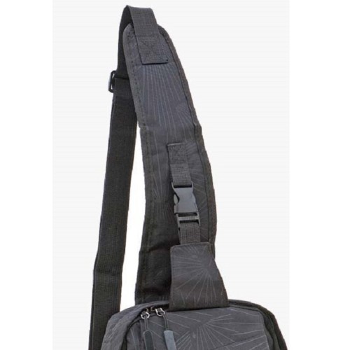 Bartuggi 718-902, Τσαντάκι Crossbody, Ύφασμα, Μαύρο