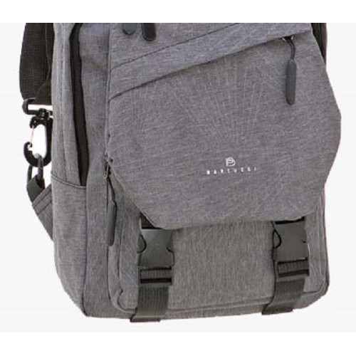 Bartuggi 718-902, Τσαντάκι Crossbody, Ύφασμα, Γκρι