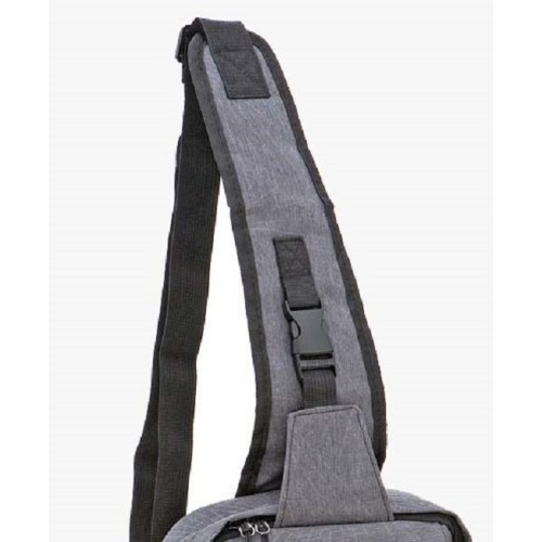 Bartuggi 718-902, Τσαντάκι Crossbody, Ύφασμα, Γκρι