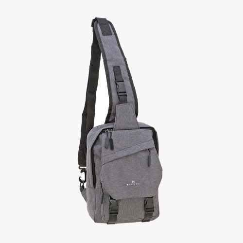 Bartuggi 718-902, Τσαντάκι Crossbody, Ύφασμα, Γκρι