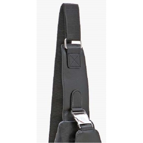 Bartuggi 718-110630, Τσαντάκι Crossbody, Δέρμα, Μαύρο