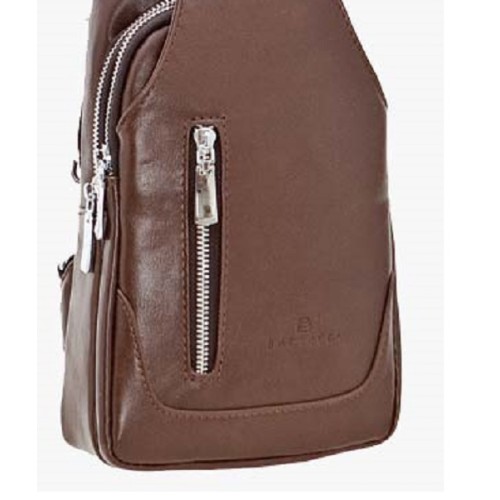 Bartuggi 718-110630, Τσαντάκι Crossbody, Δέρμα, Καφέ