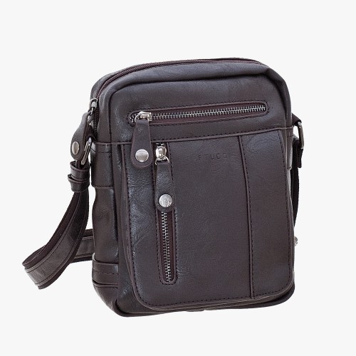 Bartuggi 711-6592, Τσάντα ταχυδρόμου, Δερματίνη, Καφέ