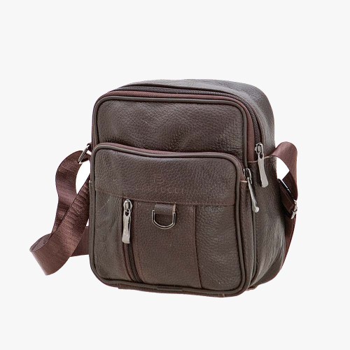 Bartuggi 718-110603, Τσάντα ταχυδρόμου, Δέρμα, Καφέ