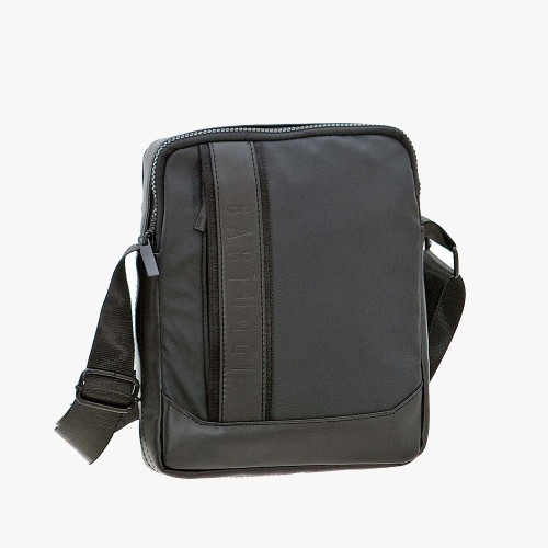 Bartuggi 718-110606, Τσάντα ταχυδρόμου, Ύφασμα, Μαύρο