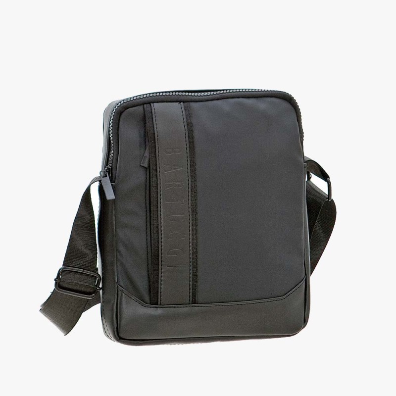 Bartuggi 718-110606, Τσάντα ταχυδρόμου, Ύφασμα, Μαύρο