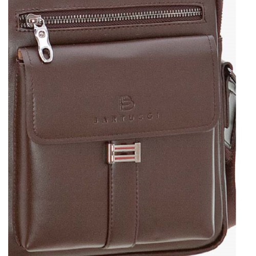 Bartuggi 718-110601, Τσάντα ταχυδρόμου, Δέρμα, Καφέ