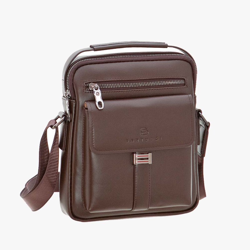 Bartuggi 718-110601, Τσάντα ταχυδρόμου, Δέρμα, Καφέ
