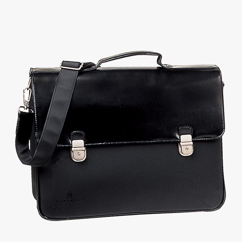 Bartuggi 118-15178, Χαρτοφύλακας, Αδιάβροχο Ύφασμα/Δερματίνη, Μαύρο