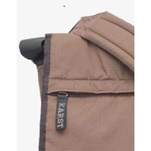 Karst 178-013, Τσαντάκι Χιαστί, Ύφασμα, Καφέ