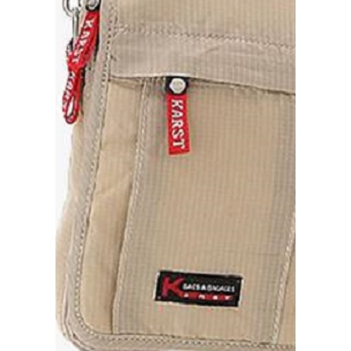 Karst 178-021-2, Τσαντάκι Χιαστί, Ύφασμα, Μπεζ