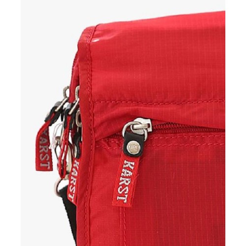 Karst 178-021-2, Τσαντάκι Χιαστί, Ύφασμα, Κόκκινο