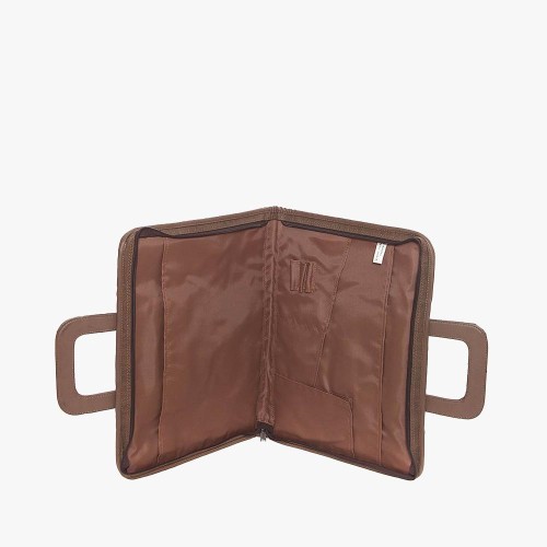 Bartuggi 001-6211, Φάκελος Συνεδρίου, Ύφασμα, Καφέ