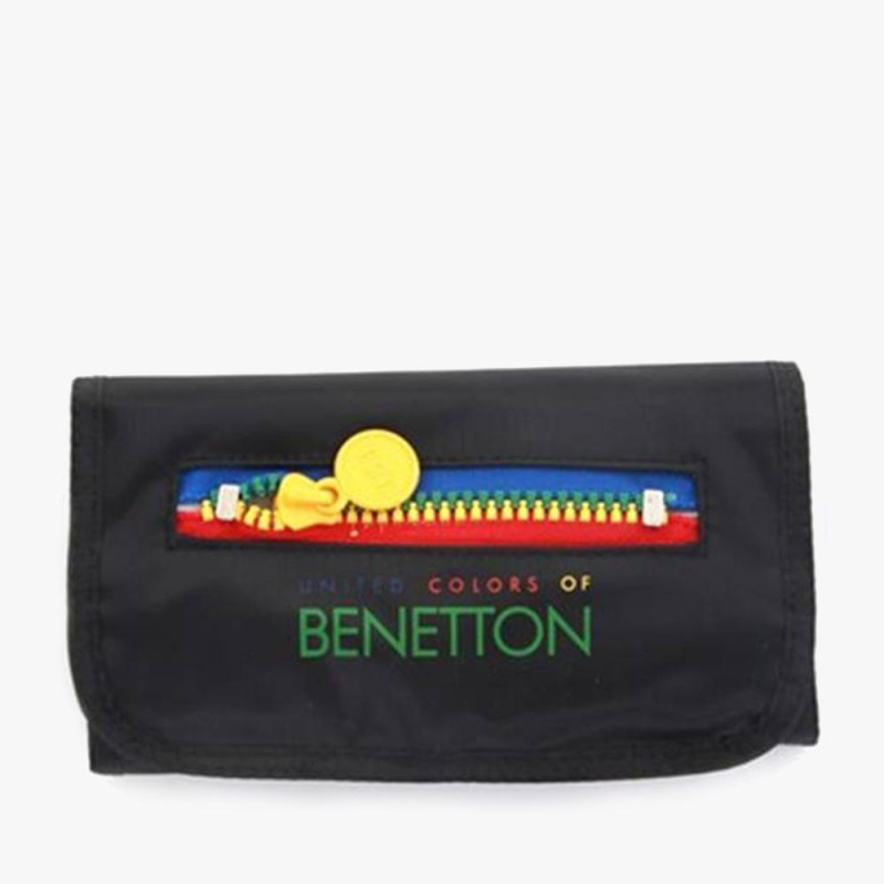 Benetton 333-17217, Παιδικό Πορτοφόλι, Ύφασμα, Μαύρο